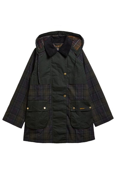 Barbour Elsie Casual Ceket TN11 Shadow Classic Dk Fern Mixed Tartan