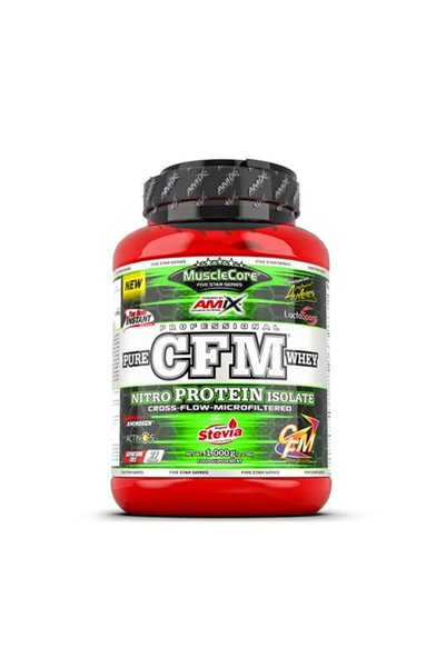 AMIX CFM Nitro Protein Isolate - Izolat Proteic din Zer, Banană și cafea, 1 kg