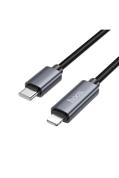 Hoco Καλώδιο USB-C σε Lightning 27W 1m με οθόνη X112