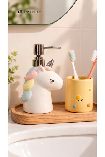qtahya homes queen of kütahya Zuzu Unicorn Figured Liquid Soap Dispenser Past...