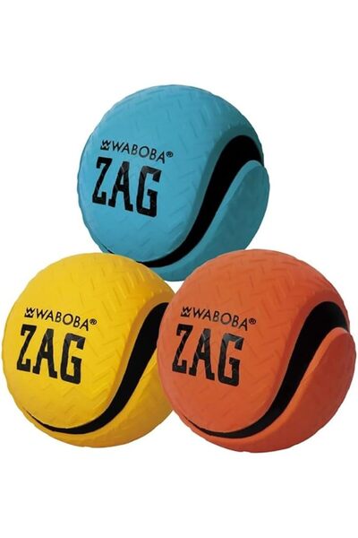 Waboba Zag Bouncing Ball for Kids, 80 mm Size, Multicolor