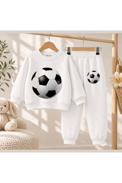 playwear Hanorac de echipă cu imprimeu pentru fete și băieți, cu gât rotund