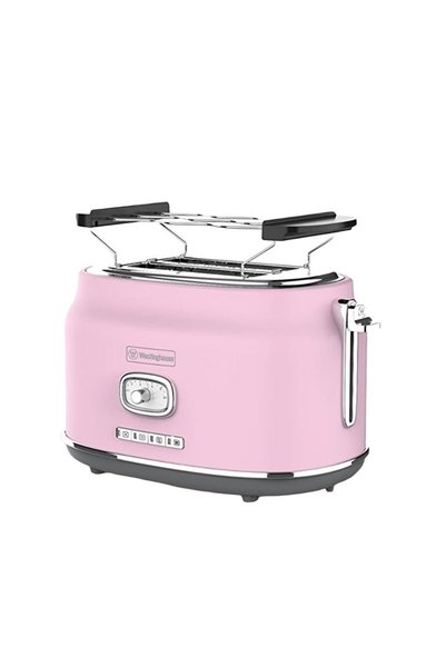 OEM WESTINGHOUSE WKTTB857PK Retro Series φρυγανιέρα 2 θέσεων 815W σε ροζ χρώμα