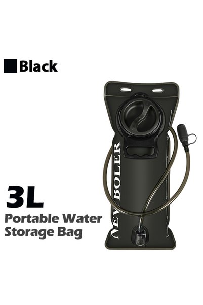 Choice حقيبة ماء BOT230-BLA-3L NEWBOLER سعة 1.5 لتر و2 لتر و3 لتر، حقيبة ترطي...