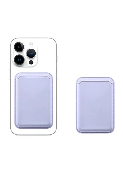 Apple θήκη καρτών για iPhone σε μωβ χρώμα MagSafe