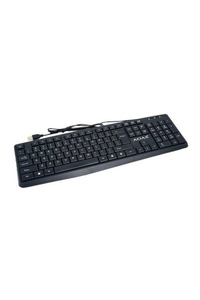 OEM Ενσύρματο πληκτρολόγιο USB μαύρο Aoas A-1013