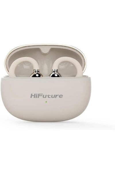 HiFuture FlexClip Open-Ear Wireless Earbuds, 30H Playtime, AI ENC Noise Cance...
