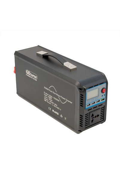 OEM Καθαρού ημιτόνου με οθόνη LCD 24V σε 220V 3500W FSA3500H Inverter