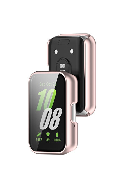 XGSM Carcasă 2 în 1 + Sticlă securizată pentru Samsung Galaxy Fit 3, Rose Gold