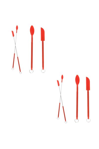 Generic Brand 2 Sets of Mini Spatula for Makeup Kitchen Jar Scoop Long Handle...
