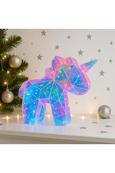 Generic Brand Unicorn, LED holografic, 36cm