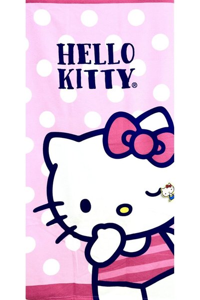 OEM Παιδική πετσέτα θαλάσσης Hello Kitty 70x140 εκ.