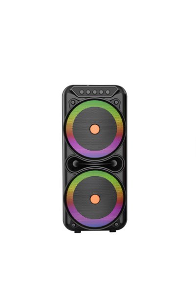 OEM Ασύρματο ηχείο Bluetooth με φωτισμό LED RGB CS-8801 σε μαύρο χρώμα