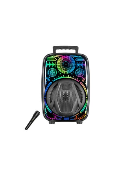 OEM Φορητό ηχείο Bluetooth 8″ με RGB φωτισμό και μικρόφωνο CH-880