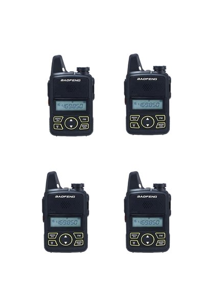 BAOFENG Σετ 4 τεμαχίων BF-T1 ασύρματοι πομποδέκτες PMR 1.5W με μονόχρωμη οθόνη