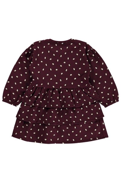 Civil Girls Floral Printed 2-5 Years Old Jile and Dress - Lilac
