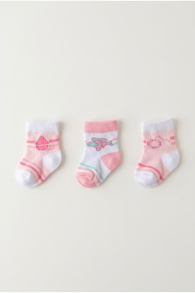 zumino Baby 3-Piece Socks Set