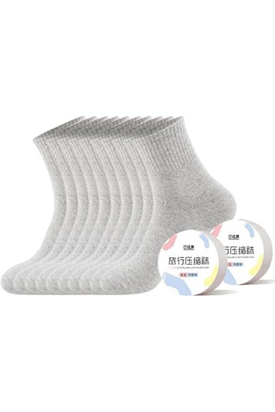 GENERAL Disposable Socks for Men and Women by Goodern, Non-Washable Cotton So...