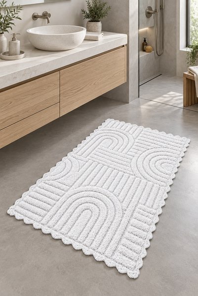 ALANUR Bodrum Tufting Cotton Handmade Braided Mat 113 (70 X 120 cm)