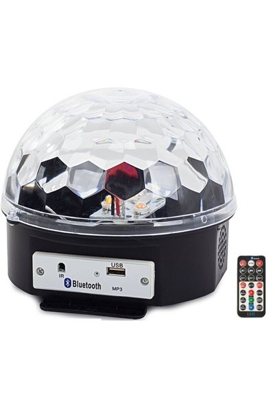 OEM Φωτιζόμενη ντισκομπάλα LED Bluetooth 20W με MP3 Player, USB, microSD, τηλ...