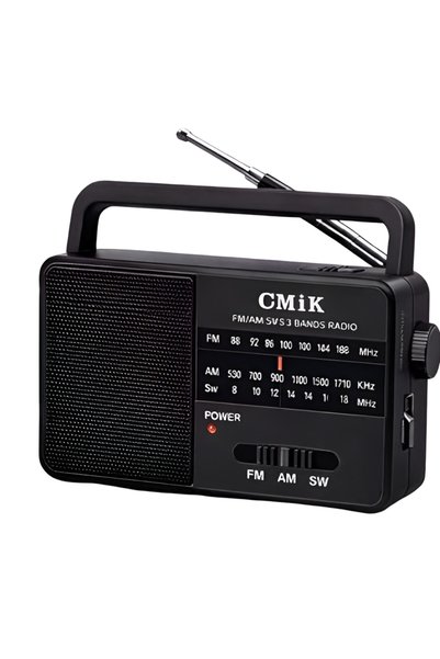 OEM Φορητό ραδιόφωνο FM/AM/SW με μπαταρία και υποδοχή ακουστικών Cmik MK-518