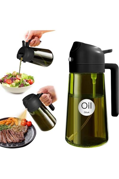 GENERAL YARRAMATE 470ml Light-Blocking Dark Oil Sprayer for Cooking, 2 in 1 O...