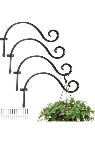 Generic Hanging Brackets, Wall Mount Bird Feeder Hanger, Plant Hook, with Scr...