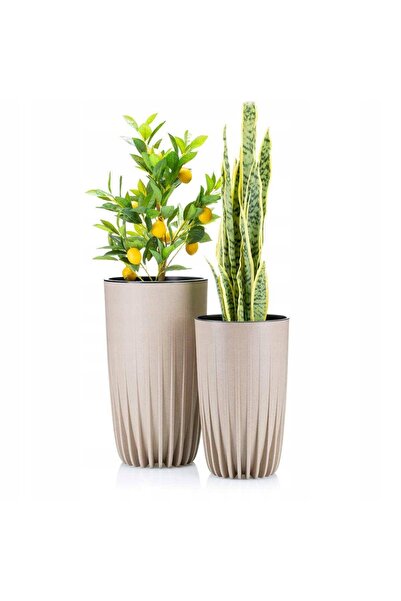 HowHomely Jardinieră decorativă înaltă, subțire, pentru grădină și casă, 51cm...