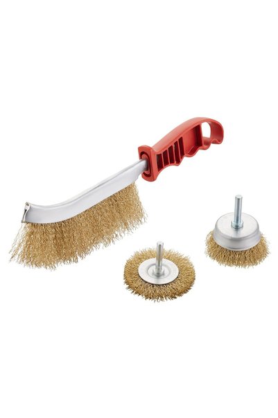 Generic Wire Brush Set 3 Piece |Small Wire Brush Set| Brushes for Cleaning Ru...