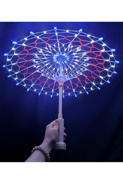 OEM Διακοσμητική ομπρέλα με 160 LED RGB πολύχρωμου φωτισμού 55 εκ.