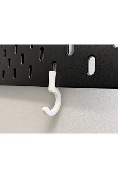 DU&ER 10-Piece S Hook Set – Pegboard Compatible Hanger and Organizing Tool