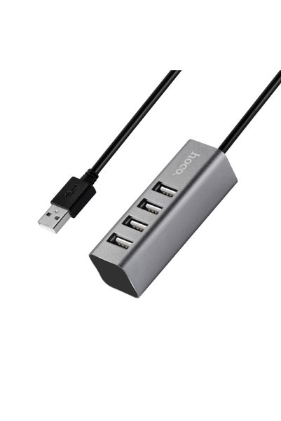 Hoco USB 2.0 Hub 4 θυρών με σύνδεση USB-A και θύρα φόρτισης HB1