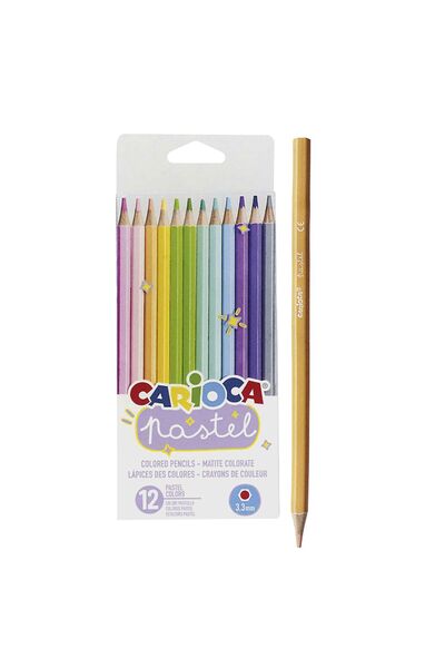 OEM Ξυλομπογιές Carioca Pastel 12 χρωμάτων Carioca 43034 - 1 τεμάχιο