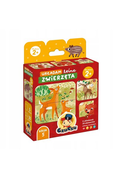 Czuczu Puzzle educativ: Așez animalele din pădure 494683