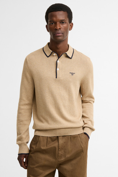Barbour Taunton Polo Yaka Triko ST51 Stone