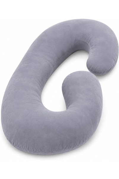 Zaprus وسادة حمل فاخرة على شكل حرف C - مزيج من الفوم الذاكر والألياف الناعمة ...