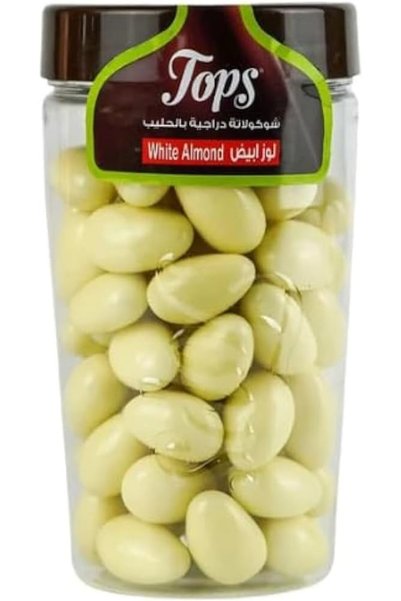 Generic دراجيه الشوكولاتة البيضاء باللوز - 230 جرام |   لوز محمص مقرمش مغطى ب...