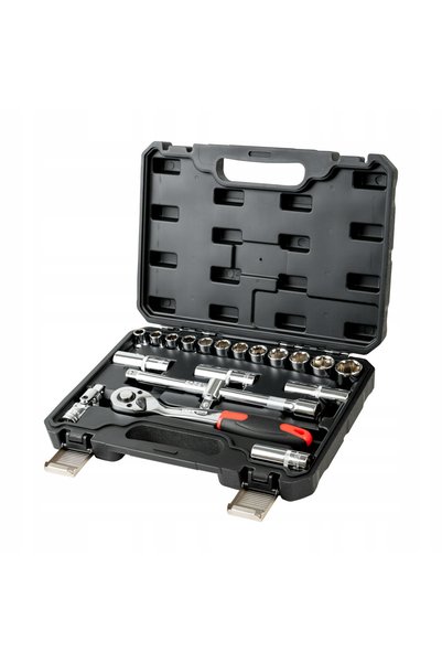 PRO Set de chei tubulare cu clichet de 1/2 inch, 20 piese, CRV