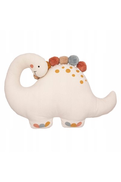 Atmosphera Pernă decorativă pentru copii, DINOZAU decorativ cu pompoane, jucă...