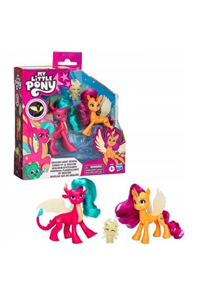 Hasbro My Little Pony Magia Luminii Dragonului 3 figurine luminoase fluoresce...