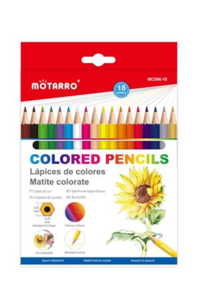 OEM Σετ ξυλομπογιές 18 χρωμάτων Motarro MC096-18