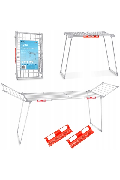 Massido Uscător de rufe vertical retractabil 27m XXXL din inox