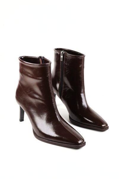 VARENZA WOMAN SHOES Thin Heeled Patent Leather Women's Short Boots