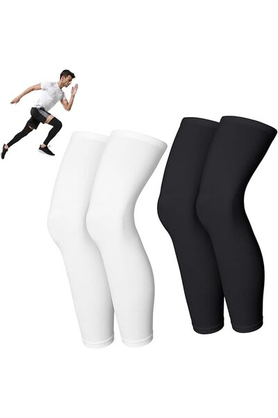 Generic Compression Leg Sleeve, Full Length Leg Sleeves Sports Cycling Leg Sl...