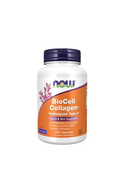Now BioCell Collagen - Colagen Hidrolizat, 120 capsule vegetale