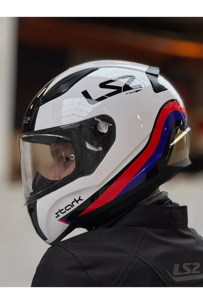 LS2 RAPID 2 STARK BEYAZ-KIRMIZI-MAVİ KASK