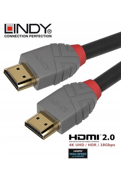 Bark and Lindy Cablu HDMI 2.0 LINDY High Speed 5m negru M/M 36965