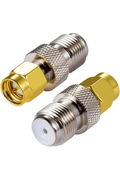 Generic SMA Connector Adapter SMA Male to F Type Female Coaxial Cable Connect...