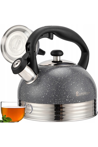 Elitehoff Fierbător tradițional cu fluier 2.5L Inducție Gaz inox