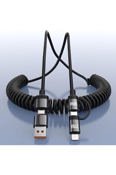Generic 4 in 1 Retractable Charging Cable for Carplay and Android Auto, Fast ...